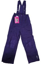Weatherproof 32 Degrees Snow/Ski Pants Girls L14/16 NEW Purple Zip-off Suspender