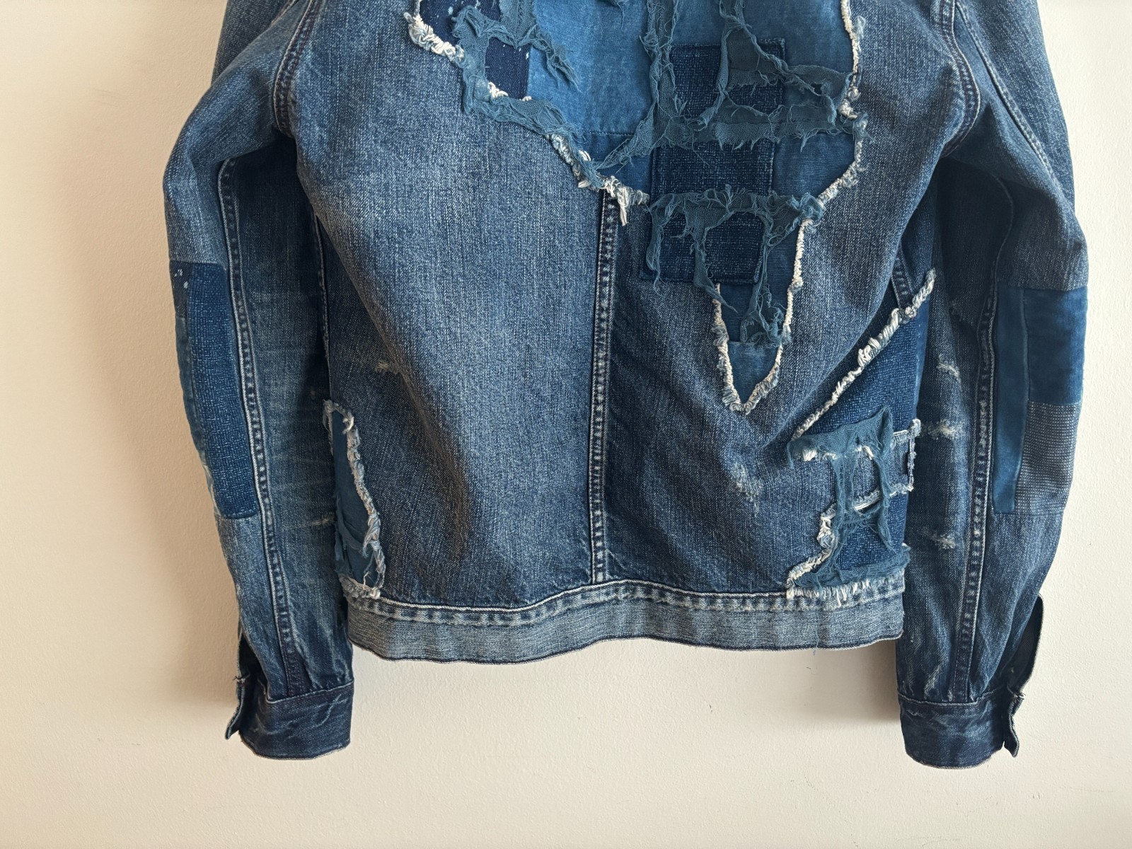 Levi's Made & Crafted Boro Patchwork Blue Denim T… - image 9