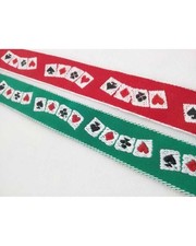 Passamaneria Carte Gioco Poker Nastro Gallone Bordo Greca Ricamato Alto Mm 20 20