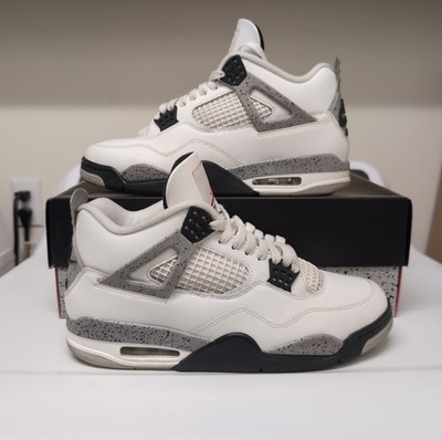 Air Jordan Retro 4 White Cement 2025 Men's Size 10