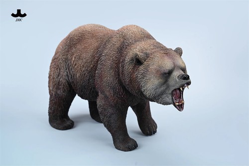 JXK 1/6 Big Brown Bear 2.0 Walking Model Realistic Wild Animal Decoration Toy - Picture 8 of 14