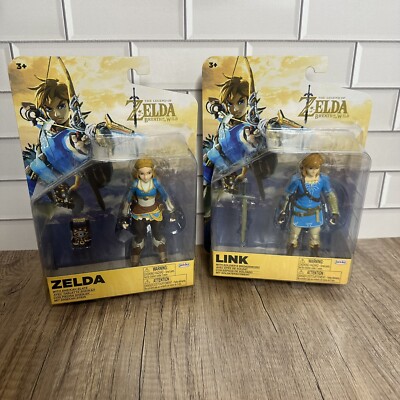 2023 The Legend of Zelda Breathe of the Wild Link Figure Set Jakks Pacific NEW