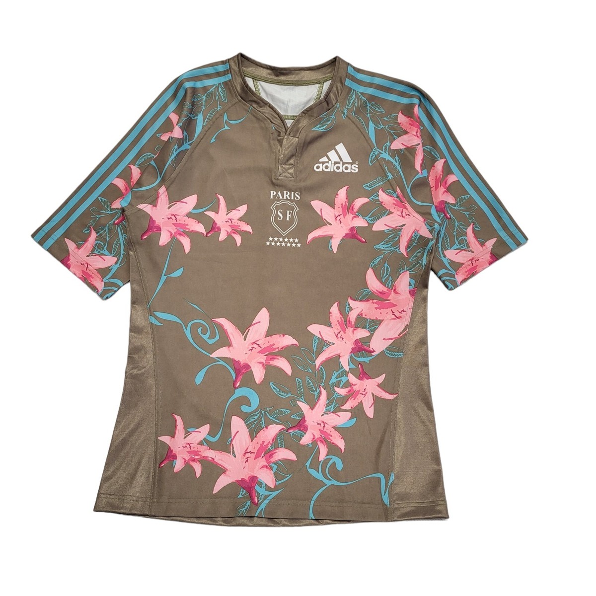 FLUSS needle punch football shirts 花柄 Adidas Green Floral Paris Saint Germain Football Shirt UK Men's L