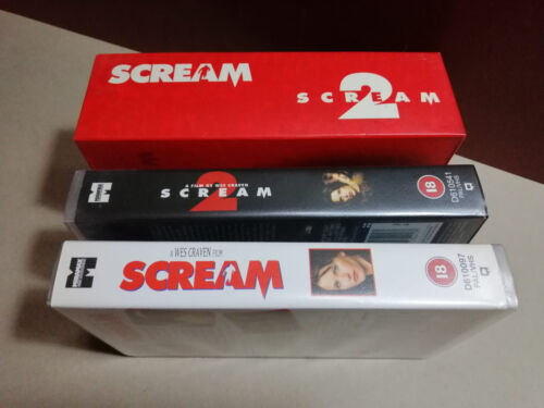 SCREAM 1, 2 & 3 - ULTRA RARE Box Set Vhs Issue's - Wes Craven's - CULT HORROR'S