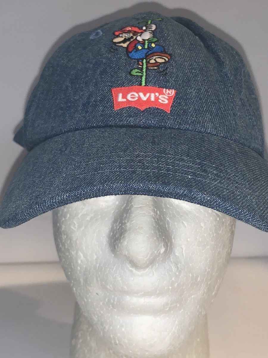 LEVI'S SUPER MARIO SNAPBACK HAT NINTENDO CLASSIC BLUE SNAPBACK | eBay