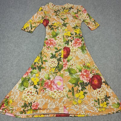 princess goes hollywood dress Midi silk dress in landscape style