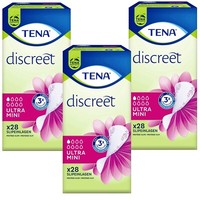 Tena Discreet Slipeinlagen 3X 28 StüCk Inkontinenz Ultra Mini 3 Fach Schutz
