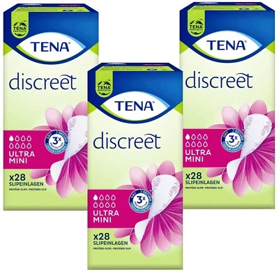 Tena Discreet Protectores Diarios 3x 28 Pieza Incontinencia Ultra Mini 3 Veces - Imagen 1 de 4