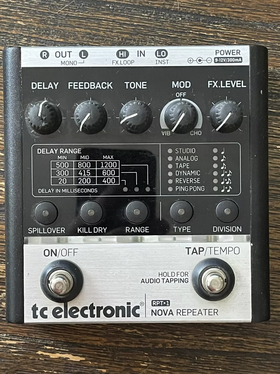 TC Electronic RPT-1 Nova Repeater Digital Delay Echo Guitar Effect