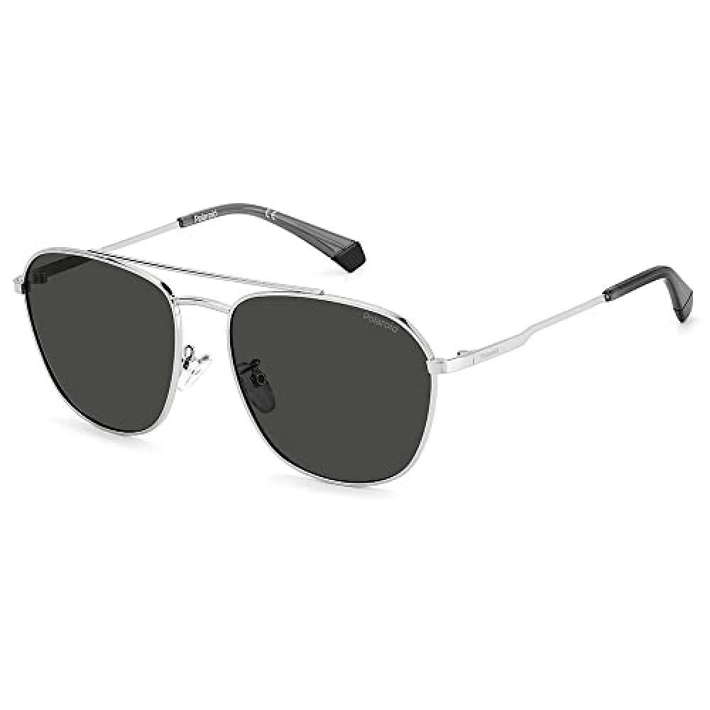 (TG. L) Polaroid PLD 4127/g/s Sunglasses, 010/M9 Palladium, L Men's - NUOVO