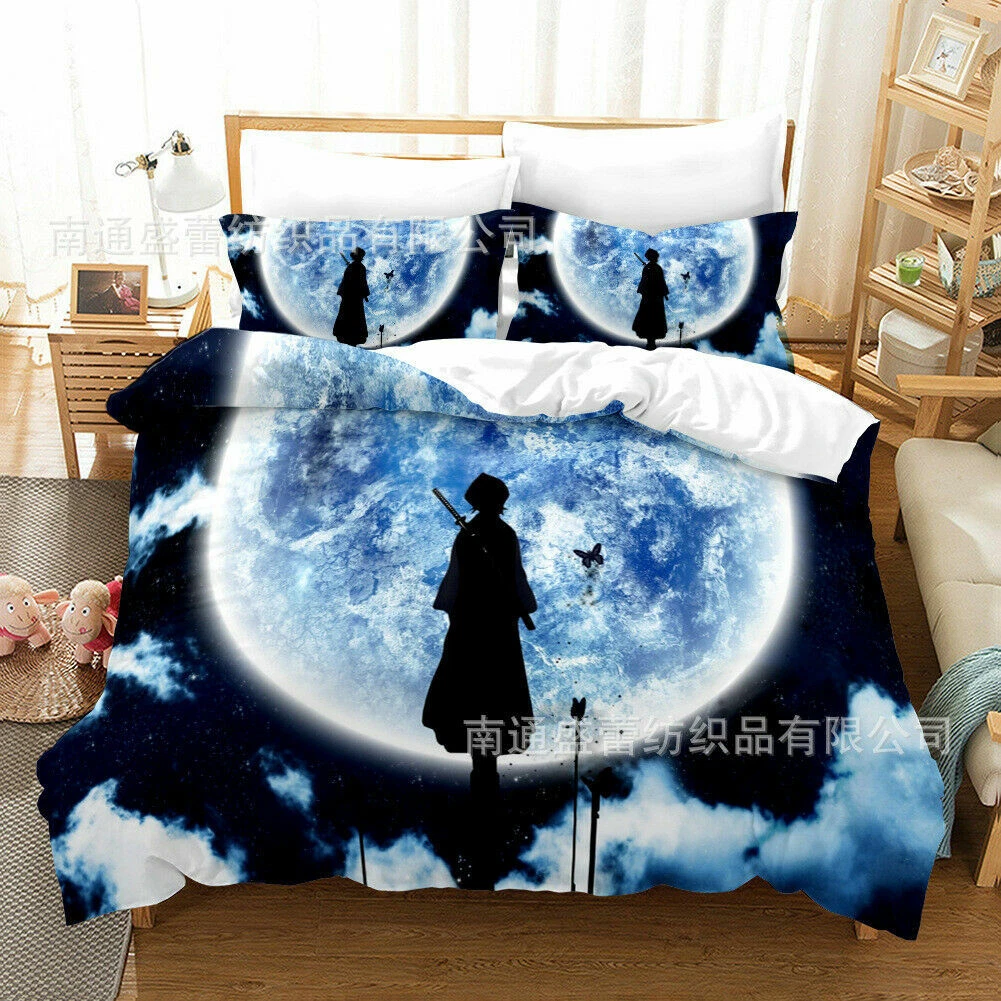 Anime BLEACH 3D Bedding Set 2/3PC Duvet Cover Pillowcase 4 Sizes 3A