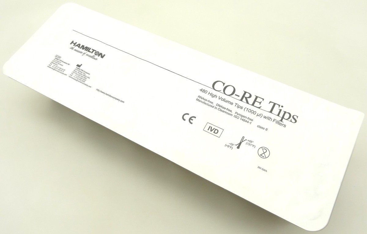 Hamilton CO-RE Tips 480 Standard Volume Tips 1000 µl w/Filters REF