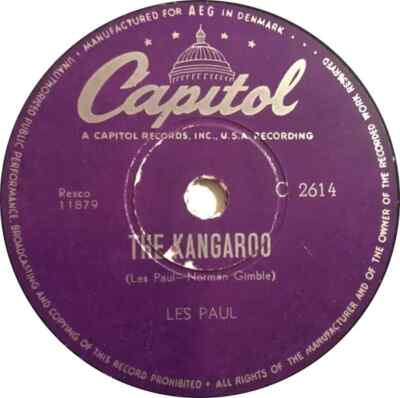 SCHELLACK Les Paul & Mary Ford / Les Paul Doncha Hear Them Bells / The Kangaroo