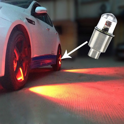 4x Car Auto SUV Wheel Tyre Tire Air Valve Stem LED Lights Caps Cover Accessories - Picture 3 of 12