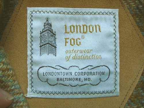 RARE Vintage 80s London Fog Mens 40R Suede Duffle Coat Lined Made in USA - Picture 14 of 15