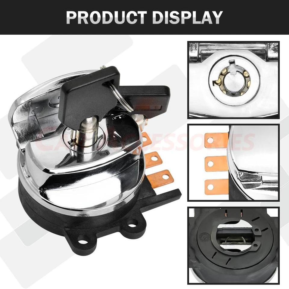 Interruptor de llave de encendido para Harley-Davidson FLHRI ROAD KING SOFTAIL DYNA 71313-96A Foto 4 de 4