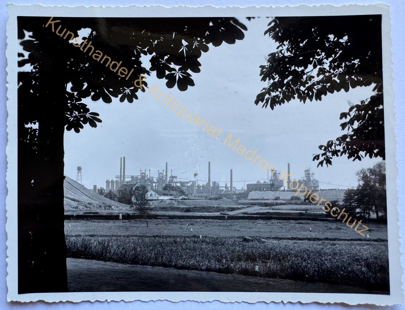 orig. Foto Dortmund Hörde 1935 Industrie Hochöfen