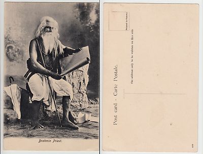 Indien India,Brahmane Brahmin Priest Volkstypen etnic type  c1910