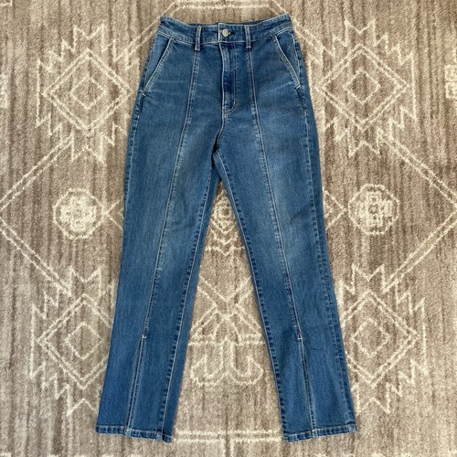 Azul Moussy Jeans Womens Medium Front Slit Blue Jeans 26x29
