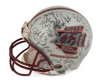 ELI MANNING AND NEW YORK GIANTS SIGNED SUPER BOWL XLII HELMET