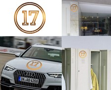 Number 17 Sticker Vinyl Cut, Seventeen Number, Number 17 Viic