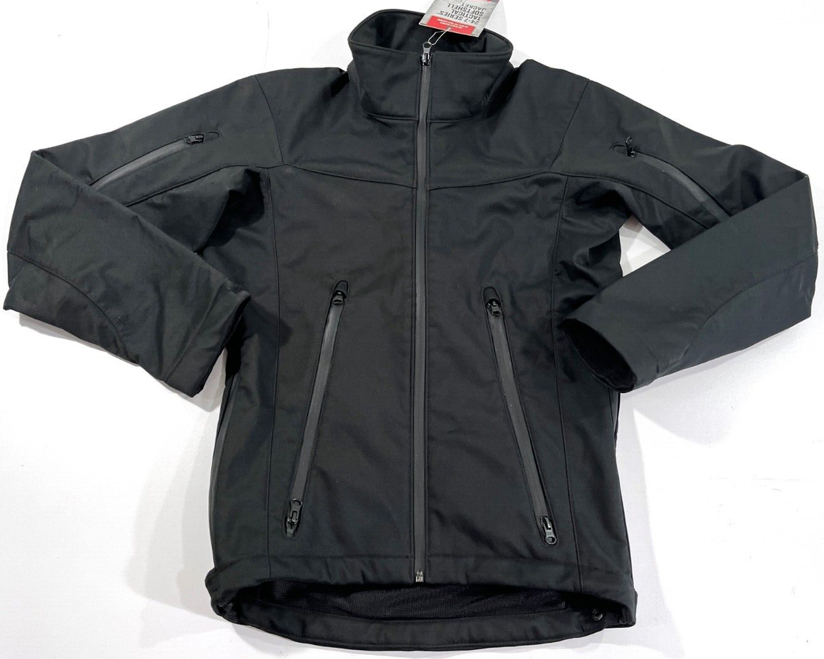 NEW TRU-SPEC 24-7 SERIES TACTICAL SOFTSHELL JACKET 2448 BLACK XS 