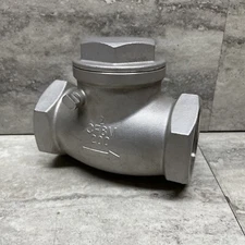 FNW 16B-200 Swing Gate Check Valve, 2” FNPT Ports Stainless Steel CF8M 200#, New