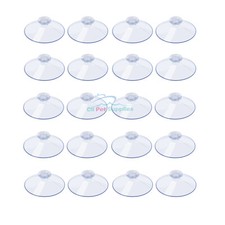 AQUANEAT 120pcs Suction Cups without Hooks 1.8 Inch Clear Sucker Pads