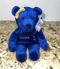Plush Beanbag Bear Sports Ice Skating Salvino's Ice Bammers DOROTHY HAMILL 1999