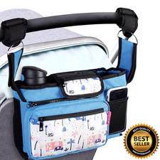 ethan & emma baby stroller organizer with cup holders