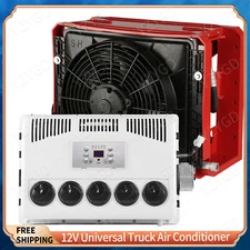  Split AC 12V 10000 BTU Truck Cab Air Conditione For Semi Trucks Bus RV Caravan