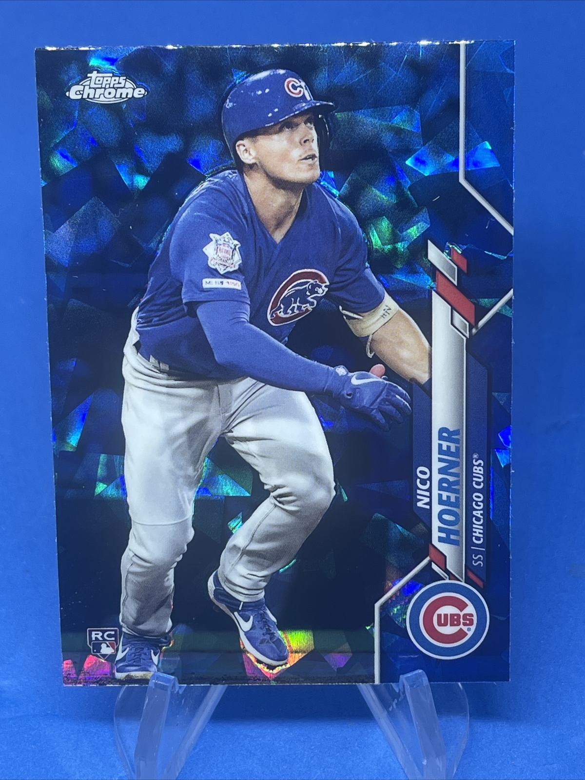 2020 Topps Chrome Sapphire Nico Hoerner RC #70 Chicago Cubs Free Shipping