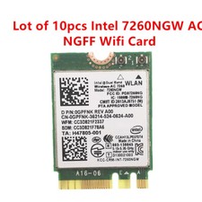 10pcs Intel Dual Band Wireless-AC 7260 7260NGW WiFi Bluetooth 4.0 Network Card