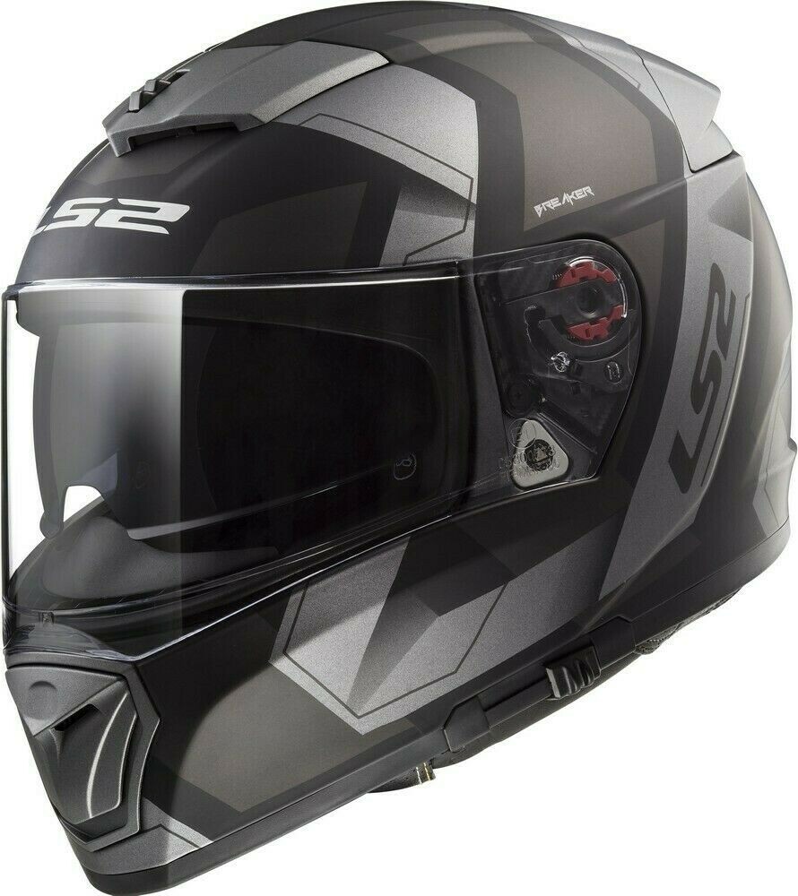 ls2 breaker helmet LS2 FF390 Breaker Physics Helmet Matt Black/Titanium S