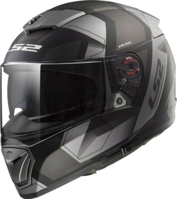 LS2 Breaker FF390 Physics Motorcycle Helmet Matte Black/Titanium