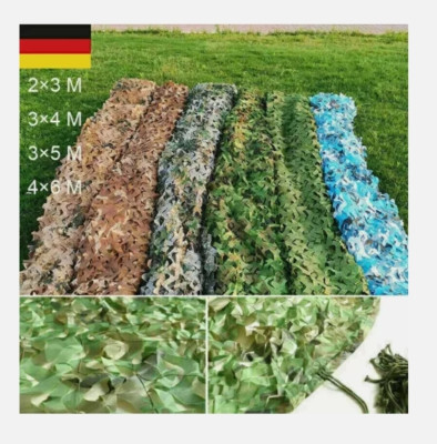 Tarnnetz 2x6m Camouflage - Sonnenschutz Für Camping & Garten