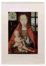 Memling Hans Virgin & Child History of Painting 1911 A3 A4 Framed Print Picture