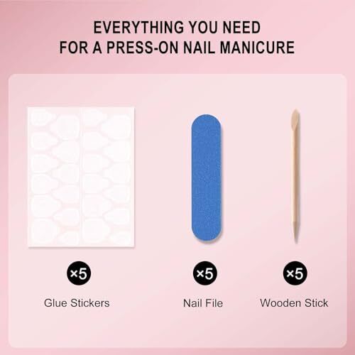 120 pcs French Tips Press on Nails Long Square 1 Fl Oz (Pack of 120) Style-2 - Picture 7 of 7