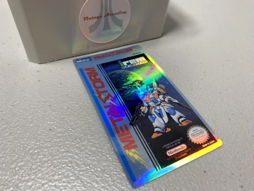 Metal Storm Holographic (NES Nintendo) Custom Replacement Label