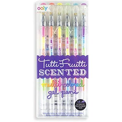 OOLY, Tutti Frutti Gel Pens, Fruity Scented Pen - Set of 6