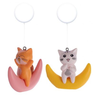 Funny Floating FishTank Decorations Freshwater Kitten Cartoon Miniature