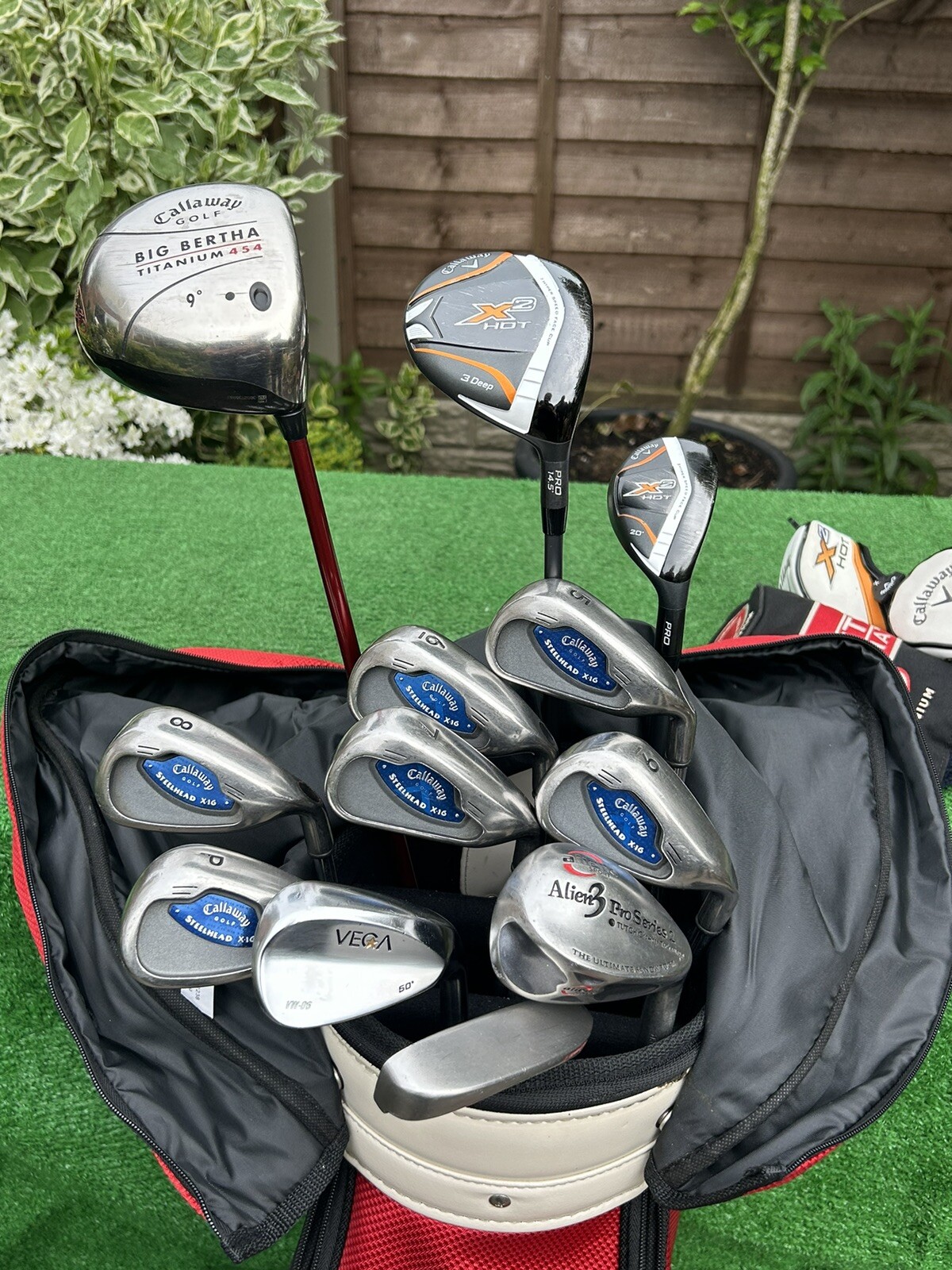 Callaway X16 Vega Ping Full Golf Club Set Irons Woods Bag Stiff Flex ⛳️