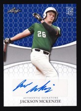 2022 Leaf Perfect Game JACKSON MCKENZIE 🔥 Auto /15 Blue