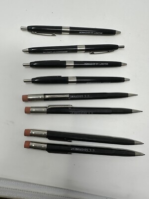 4 Vintage Skilcraft US Government Pencils Mechanical Black 4 Ball Pens