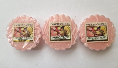 Yankee Candle Fresh Cut Roses Wax Melts/ Tarts ×3