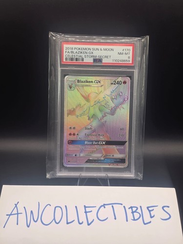 Blaziken-GX graded PSA 8 for sale on eBay
