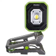 3000 Lumen LED Clamp Light Dual-Power, Powered by 120V AC or Rechargeable Lithiu