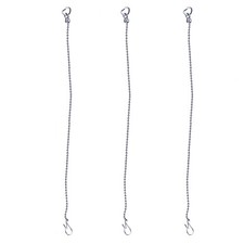 3 Pack Universal Toilet Flapper Chain Replacement Kit,Stainless steel,Includi...