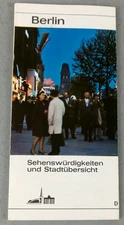 Vintage 1967 BERLIN  Fold-Out Street Map Travel Guide Advertising Brochure