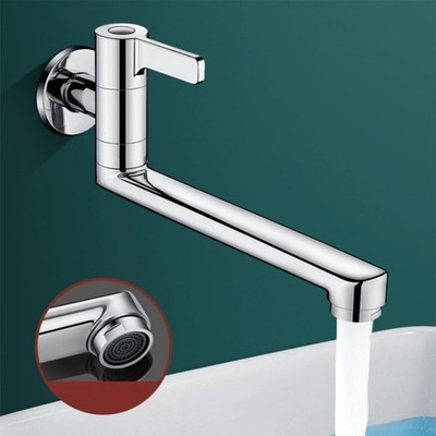 Stainless Steel Extended Faucet Designed for Maximum Kitchen Space Efficiency